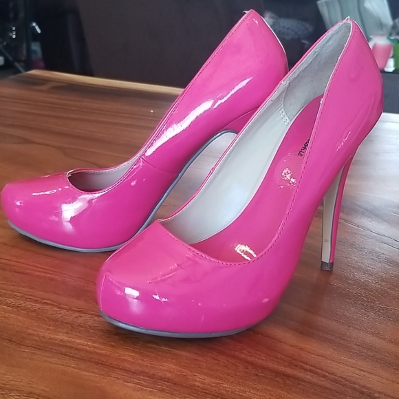 Pink platform pumps - Picture 2 of 4